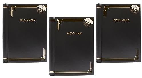 Amazing BLACK 8” x 6” Size Photo Album Self Adhesive 40 Pages Photograph Album For Memory Record, DIY Memory Storage Book Easy To Fill Photographs Wedding, Family, Travel and Home (3)