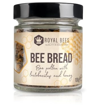Bienenbrot -Gepresster Bienenpollen mit Lactobacillus und Honig für Immunsystem stärken, Perga Honigbrot Bienenbrot Kaufen, Bienenbrot zum essen durch Milchsäuregärung&Honig konserviert (Perga)