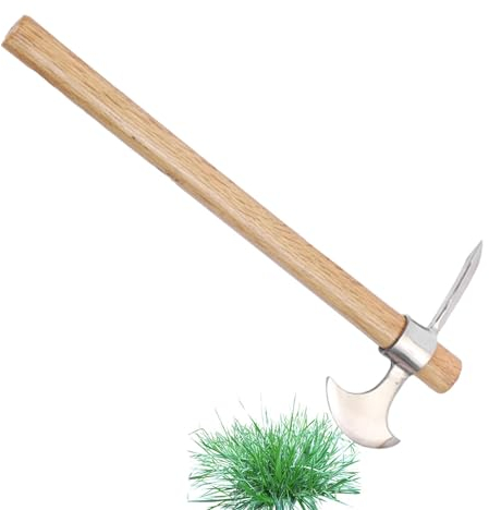 Aizuoni Spitzhacken zum Graben, Pick Mattock - Effiziente 2-in-1-Mattock- und Spitzhacke-Kombination - Pick-Axt-Griff, kompakte Pick-Axt, Edelstahl-Multifunktions-Mattock für Gärtner