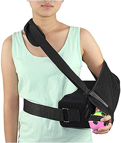 HdGLfdKfb Brazo Ajustable Sling Correa de Soporte Hombro Rotador Manguito Sling Inmovilizador Brace con Almohada para dislocado(Color:A;Size:Leftarm)