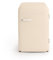 CREATE / RETRO FRIDGE 83.5 OFF WHITE/Frigorífico blanco roto maneta blanco roto / 98W, bajo consumo, 2 estantes, regulador temperatura, botellero, 56x54x84cm