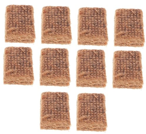 BESPORTBLE 1set Bbq Fire Starter Fire Starters Cubes Charcoal Lighting Blocks Outdoor Fire Starters Blocks Outdoor Fire Cubes Emergency Fire Starters Ignition Cubes Brown Pine 10pcs