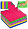 Generico Set di Panni Microfibra 55x55cm – 5 Colori Ultra Assorbenti e Morbidi - Anello Rinforzato
