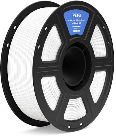 ELEGOO PETG Filamento Stampante 3D 1,75mm Bianco 1KG