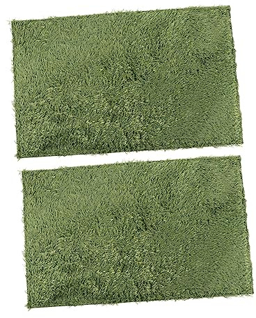 Toyvian 2piezas Lecho para Reptiles Alfombra De Musgo Alfombra para Reptiles Sustrato para Musgo Simulado para Terrarios De y Tortugas