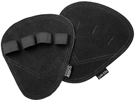 Alyxen 1 Paio Grip Palestra,Cuscinetti Impugnature Trazioni,Grip Pads per Sollevamento Pesi,Grip Pad Palestra Sostituzione,Ideale per Calisthenics, Crosstraining,Sollevamento Pesi(Nero)
