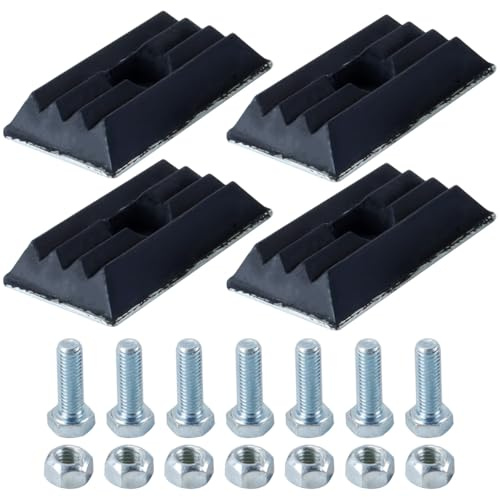 Hoite 4 piezas de tope de ballesta, placa intermedia de goma para suspensión trasera, compatible con Citroën Jumper, Peugeot Boxer, Fiat Ducato 1362685080