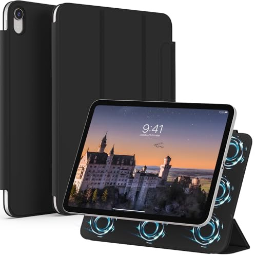 BQDIYOO Magnetisch Hülle für iPad A16 11./10. Gen,Schwarz | Für 2025/2022 Modell, Magnetbefestigung Schlank Schutzhülle, Auto Schlafen/Wachen