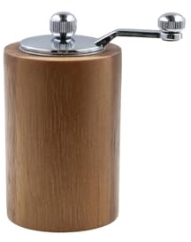 Mühle, Keramik-Mahlkern, multifunktional, zylindrisch, aus Holz, für den Haushalt, manuelle Gewürze, Mahlflasche (Salz- und Pfeffermühle)