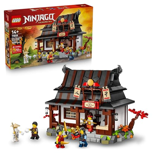 LEGO NINJAGO Four Weapons Blacksmith 15th Anniversary - Ninja House Toy w/Collectible Minifigure & Trading Cards - Nostalgic Gift for 14+ Year Old Boys & Adult Fans - 71858