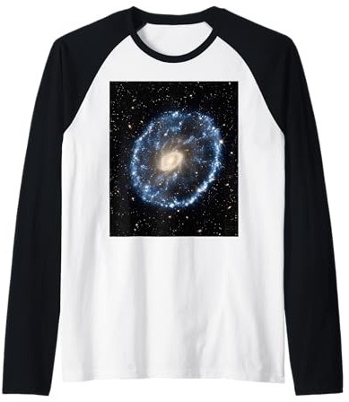 Cartwheel Galaxy Ring Astronomie Weltraumliebhaber Raglan