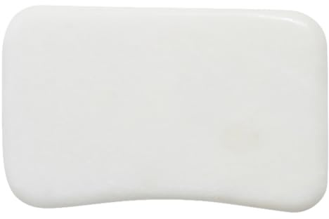 PHENOFICE Gua Sha Schaber aus Weißem Jade Handliches Massagegerät für Gesicht und Körper Antistatisch für Entspannung und Massage
