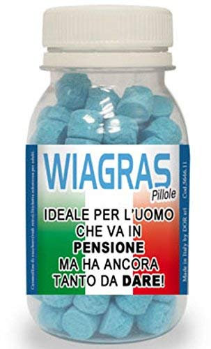 dor WIAGRAS Pillole - Articolo Scherzoso Idea Regalo per Festa Compleanno o Pensione