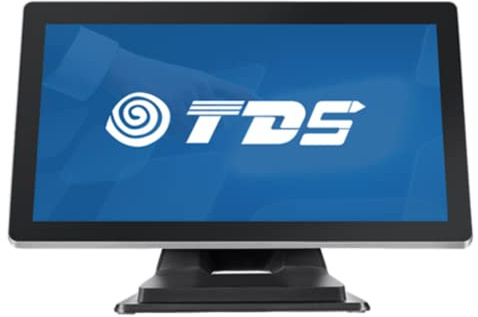TDS 1501 4:3 Desktop Touch Monitor PCAP Touchscreen 1024X768 ABS+PC Plastic Display Angled-USB+HDMI+VGA-Gray Black