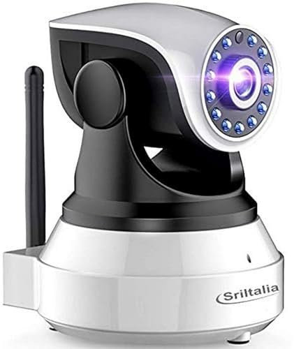 Sricam SP017 Camera Surveillance WiFi 1080P Caméra de Surveillance sans Fil, Camera IP WiFi 1080p, P2P avec Microphone et Haut Parleur,Vision Nocturne,Détection de Mouvement,Caméra Sécurité