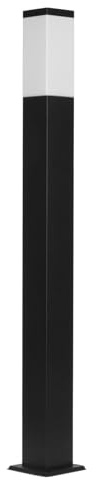 Grafner XL Wegeleuchte Höhe: 100 cm, Aluminium, E27, schwarz anthrazit, Wegleuchte Weglampe Gartenlampe Gartenleuchte Standlampe Außenstandleuchte Pollerleuchte