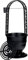 Brodator Shisha Kohlebehälter matt schwarz Gitter ca 34 cm groß kratzfest modern und hochwertig