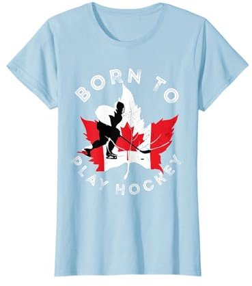 Drapeau du Canada pour joueur de hockey sur glace T-Shirt