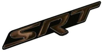 Mopar Dodge Challenger SRT Namensschild aus Metall, Schwarz