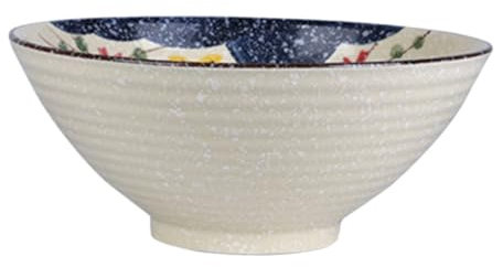 LABRIMP Unterglasur-keramikschüssel Japanische Nudelschüssel Für Suppe Nudeln Robust Langlebig Muster