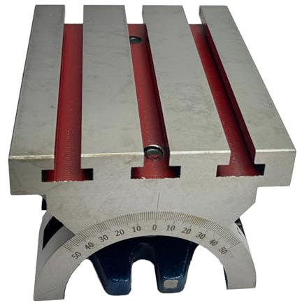 MachEl Mesa basculante para fresadoras - Herramienta de ingeniería de precisión, 100 x 125 mm