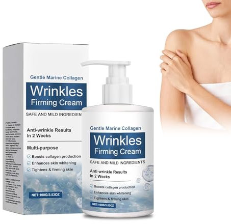 Kollagen Körpercreme Straffende Bodylotion mit Hyaluronsäure, Firming Cream, Feuchtigkeitsspendende Anti-Aging Pflege für Elastizität & Hautglättung, Verbessert Hauttextur