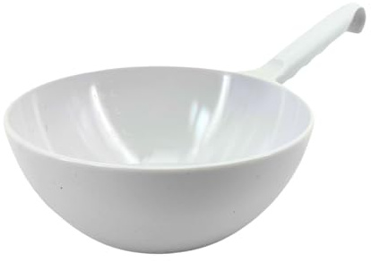 TronicXL XXL Schöpfkelle 2 Liter Kunststoff Schöpflöffel Haken weiß Schöpf Kelle Löffel weiß Suppenkelle Suppen Kelle Profi - Metzger Metzgerei Fleischer Fleischerei