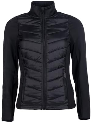 HKM Prag Stil Nylon jacka för flickor, Svart/Rosaguld, 12/13 År