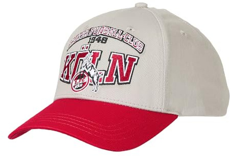 1. FC Köln Cap – Offizielle Fan Baseball Cap Rot Weiß | Köln Mütze für Herren & Damen | Fußball Fanartikel Bundesliga | Schildmütze Sport Kappe