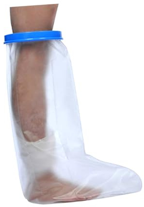 VICASKY Protezione Stagna per Gambo Adulto Protezione Doccia Riutilizzabile Adatta Gessi Gambe Diverse Misure Uso Doccia Bagno Gioco