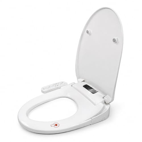 Nashi - Intelligenter WC-Sitz mit elektrischem Bidet | beheizter Sitz | Warmwasser | Lufttrocknen | Automatisches Öffnen | LCD-Display (V-Form)