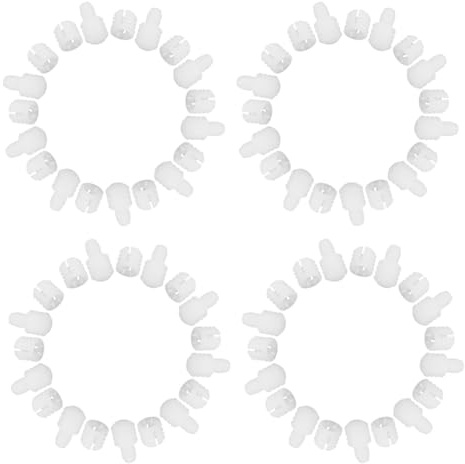 INOOMP Ensemble de 100 Pièces de Connecteurs à Goujon en Nylon pour Charnières, Fixations à Goujon Robustes pour Meubles, Kit de Pièces D'assemblage Polyvalent pour Armoires Cuisine