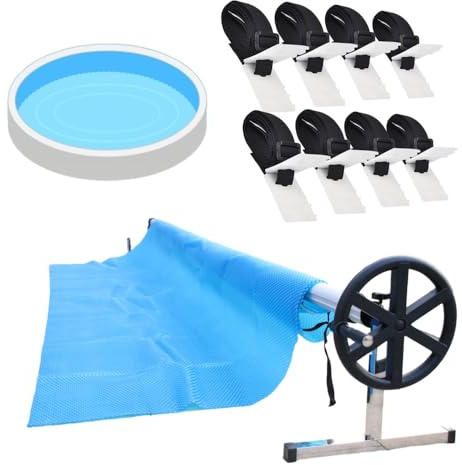 5,7 m Piscine Enrouleur (fahrbar rétractable Barre Grasekamp Bâche de piscine solaire Film