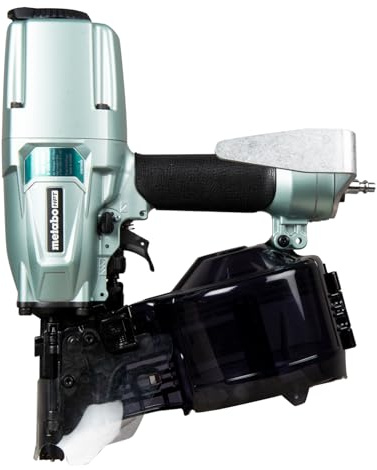 Metabo HPT Siding/Light Framing Coil Nailer, Pro-Preferred Pneumatic Power Nailers for Versatile Siding and Framing Tasks, Tool For 16° Wire 1-3/4-3 and 15° Plastic to 1-3/4 - 2/14 Nails, NV75A5