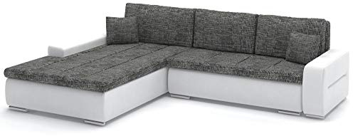 Sofini Wohnlandschaft Toronto 240/200 mit Schlaffunktion! Wohnlandschaft mit Bettkästen! Best Ecksofa! (Lawa 17+ Soft 17 Links)