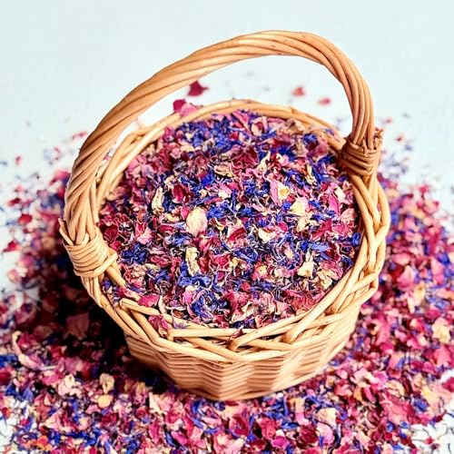 Hochzeitskonfetti, biologisch abbaubar, für 10-12 Gäste, 1 l Amethyst Fusion