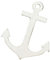 Ancla de madera blanca de 6 cm, 12 unidades, objeto decorativo, decoración martima, decoración de boda, ancla, madera, ancla marítima, ancla blanca, decoración náutica, ancla decorativa náutica, ancla