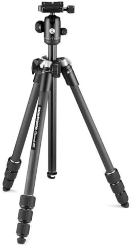 Manfrotto Element MII Mobile Bluetooth MKELMII4BMB-BH, Lightweight Aluminium Travel Tripod with Carry Case, Arca Compatible Ball Head, Load up to 8 kg, for DSLRs, CSCs, Compact Cameras and Smartphones