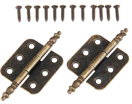 Klapp Hinten Scharniere 2Pcs 70 * 35Mm Antike Türschrank Scharniere 6 Löcher Schmuck Geschenkbox Schublade Schrank Dekoratives Scharnier Für Möbelbeschläge-70X35Mm