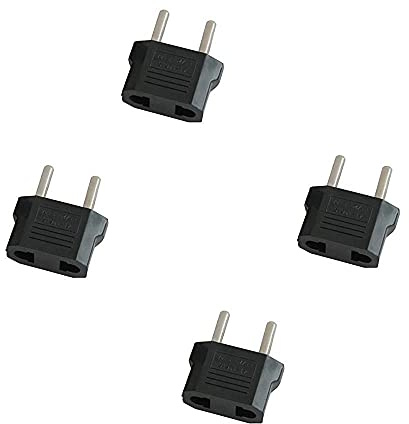 HeyNana - 4 Adaptadores Conversor Enchufe USA Americano Chino A EU Europeo Español…