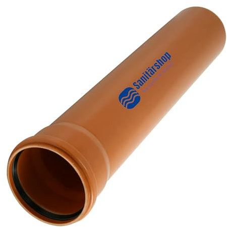 zbs24 KG-Rohre DN110 x 1000mm, KGEM druckfestes Kanalrohr für den Erdeinbau, auch als Schalungsrohr verwendbar - sanitärshop baustoffe & sanitär