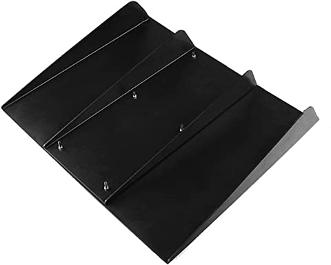 ihreesy Shark Fin Diffusor, Universal Heck Diffusor für Auto Heckstoßstange Spoilerlippe, Schwarz, Kunststoff, 49cm x 55,7cm