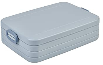 Mepal – Lunch Box Take a Break Large – Lunch Box To Go - For 4 Sandwiches or 8 Slices of Bread – Suitable for the Dishwasher - 1500 ml - Nordic Blue