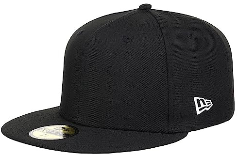 New Era Blank Custom 59FIFTY Fitted Cap (7 1/2, Black/Grey UV)