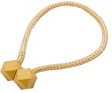 Gardinenbänder 2 Stück Gardinenband Mit Vorhang Magnetschnalle Keine Perforation Freie Installation Gardinenschnalle Vorhangschnalle Fensterornament, Gelb