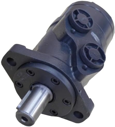 Hydraulikmotor Hydromot, Typ CPM400CD, Schluckvolumen 400 cm3/U, Anschlüsse: G 1/2‘‘, Welle: Ø 25 mm zylindrisch, 2-Loch SAE Flansch, Modell Längsschieberventil