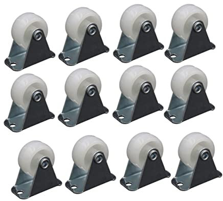 SOLUSTRE 12pezzi Ruote Direzionali Per Resistenti e Silenziose Per e Resistenti Chimici