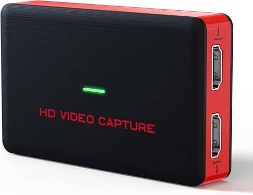 VIXLW Carte d'acquisition vidéo, Carte de Capture USB 3.0 4K HDMI Loop-Out, Streaming vidéo en Temps réel 1080P 60fps pour VLC, OBS, Amcap, etc, Compatible avec Windows, Mac, Switch, PS3, PS5