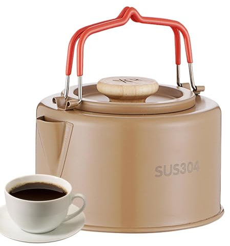 Petite bouilloire pour feu de camp, 1100 ml pour le camping, le pique-nique