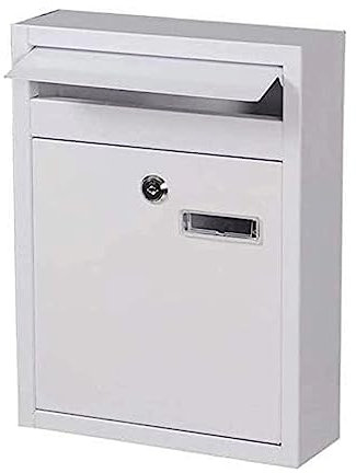 Wall-Mount Mailbox Creative Mailbox Iron Post Box Wall Mounted Letter Box Residential Villa Drop Box Suggestion Box Large Capacity Mail Boxes